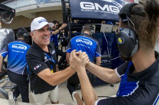#32 Porsche 992 GT3-R of Kyle Washington, GMG Racing, GT America, SRO3, SRO America, Circuit fo the Americas, Austin, TX, April 2025.
 | Brian Cleary/SRO