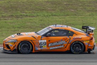 #69 Toyota Gazoo Racing GR Supra GT4 EVO2 of Anthony McIntosh, JTR Motorsports Enginring, GT America, GT4, SRO America, Circuit of the Americas, Austin, TX, April 2025.
 | Brian Cleary/SRO
