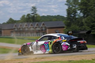 #32 Porsche 992 GT3-R of Kyle Washington, GMG Racing, GT America, SRO3, SRO America, VIRginia International Raceway, alton, VA, July 2025.
 | Brian Cleary/SRO
