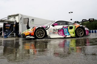 #32 Porsche 992 GT3-R of Kyle Washington, GMG Racing, GT America, SRO3, SRO America, Road America, Elkhart Lake, WI, August 2025.
 | Brian Cleary/SRO