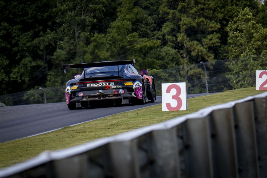 #32 Porsche 992 GT3-R of Kyle Washington, GMG Racing, GT America, SRO3, SRO America, Barber Motorsports Park, Leeds, AL, September 2025.
