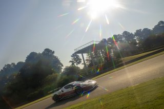 #004 Ferrari 296 GT3 of Tony Davis, HP-TECH Motorsport, GT America, SRO3, SRO America, Barber Motorsports Park, Leeds, AL, September 2025.
 | Brian Cleary/SRO