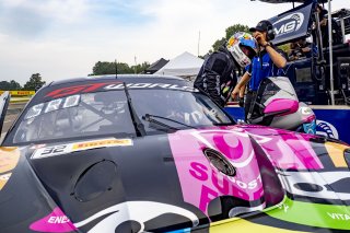 #32 Porsche 992 GT3-R of Kyle Washington, GMG Racing, GT America, SRO3, SRO America, Barber Motorsports Park, Leeds, AL, September 2025.
 | Brian Cleary/SRO