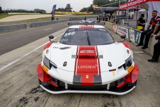 #004 Ferrari 296 GT3 of Tony Davis, HP-TECH Motorsport, GT America, SRO3, SRO America, Barber Motorsports Park, Leeds, AL, September 2025.
 | Brian Cleary/SRO
