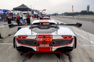 #004 Ferrari 296 GT3 of Tony Davis, HP-TECH Motorsport, GT America, SRO3, SRO America, Barber Motorsports Park, Leeds, AL, September 2025.
 | Brian Cleary/SRO