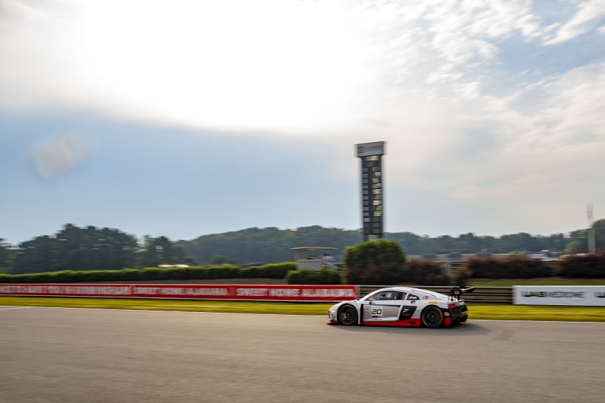 #20 Audi R8 GT4 LMS of Farhan Siddiqi, FASTMD Racing with Remstar, GT America, GT4, SRO America, Barber Motorsports Park, Leeds, AL, September 2025.
