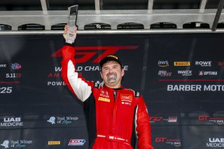 #50 Chevrolet Corvette Z06 GT3.R  of Ross Chouest, Chouest Povoledo Racing, GT America, SRO3, SRO America, Barber Motorsports Park, Leeds, AL, September 2025.
 | Brian Cleary/SRO