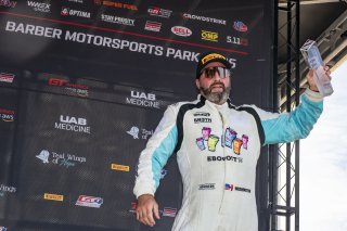 #32 Porsche 992 GT3-R of Kyle Washington, GMG Racing, GT America, SRO3, SRO America, Barber Motorsports Park, Leeds, AL, September 2025.
 | Brian Cleary/SRO