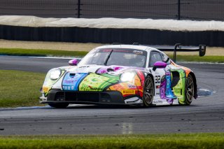 #32 Porsche 992 GT3-R of Kyle Washington, GMG Racing, GT America, SRO3, SRO America, Indianapolis Motor Speedway, Sonoma, CA, March 2025.
 | Brian Cleary/SRO