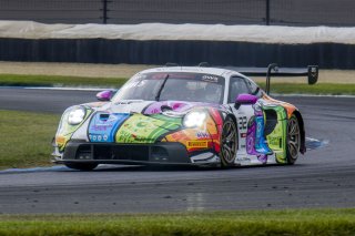 #32 Porsche 992 GT3-R of Kyle Washington, GMG Racing, GT America, SRO3, SRO America, Indianapolis Motor Speedway, Sonoma, CA, March 2025.
 | Brian Cleary/SRO