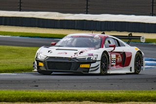 #56 Audi R8 LMS GT3 EVOII of Memo Gidley, SKI Autosports, GT America, SRO3, SRO America, Indianapolis Motor Speedway, Sonoma, CA, March 2025.
 | Brian Cleary/SRO