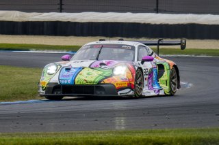 #32 Porsche 992 GT3-R of Kyle Washington, GMG Racing, GT America, SRO3, SRO America, Indianapolis Motor Speedway, Sonoma, CA, March 2025.
 | Brian Cleary/SRO