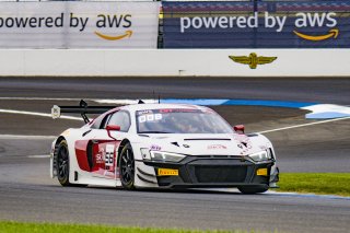 #56 Audi R8 LMS GT3 EVOII of Memo Gidley, SKI Autosports, GT America, SRO3, SRO America, Indianapolis Motor Speedway, Sonoma, CA, March 2025.
 | Brian Cleary/SRO