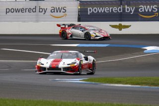 #004 Ferrari 296 GT3 of Tony Davis, HP-TECH Motorsport, GT America, SRO3, SRO America, Indianapolis Motor Speedway, Sonoma, CA, March 2025.
 | Brian Cleary/SRO