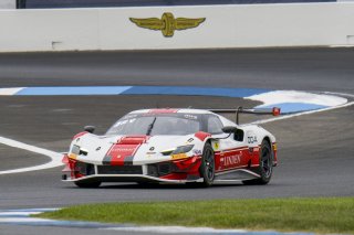 #004 Ferrari 296 GT3 of Tony Davis, HP-TECH Motorsport, GT America, SRO3, SRO America, Indianapolis Motor Speedway, Sonoma, CA, March 2025.
 | Brian Cleary/SRO