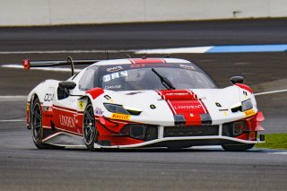#004 Ferrari 296 GT3 of Tony Davis, HP-TECH Motorsport, GT America, SRO3, SRO America, Indianapolis Motor Speedway, Sonoma, CA, March 2025.
 | Brian Cleary/SRO