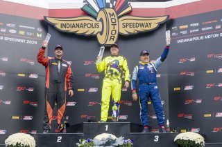 #007 Aston Martin Vantage AMR GT4 of Mike Johnson, Archangel Motorsports with Pro-Sport Competition, GT America, GT4, SRO America, Indianapolis Motor Speedway, Sonoma, CA, March 2025.
 | Brian Cleary/SRO