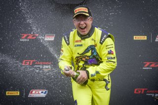 #007 Aston Martin Vantage AMR GT4 of Mike Johnson, Archangel Motorsports with Pro-Sport Competition, GT America, GT4, SRO America, Indianapolis Motor Speedway, Sonoma, CA, March 2025.
 | Brian Cleary/SRO