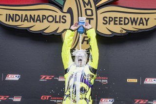 #007 Aston Martin Vantage AMR GT4 of Mike Johnson, Archangel Motorsports with Pro-Sport Competition, GT America, GT4, SRO America, Indianapolis Motor Speedway, Sonoma, CA, March 2025.
 | Brian Cleary/SRO
