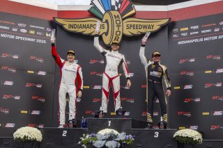 #56 Audi R8 LMS GT3 EVOII of Memo Gidley, SKI Autosports, GT America, SRO3, SRO America, Indianapolis Motor Speedway, Sonoma, CA, March 2025.
 | Brian Cleary/SRO