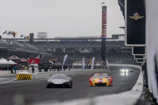#50 Chevrolet Corvette Z06 GT3.R  of Ross Chouest, Chouest Povoledo Racing, GT America, SRO3, #70 Callaway Corvette Z06R GT3 of Mirco Schultis, MISHUMOTORS, SRO America, Indianapolis Motor Speedway, Sonoma, CA, March 2025.
 | Brian Cleary/SRO