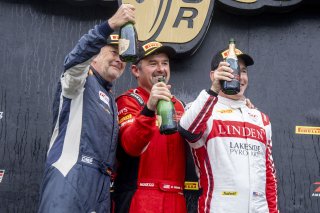 #50 Chevrolet Corvette Z06 GT3.R  of Ross Chouest, Chouest Povoledo Racing, GT America, SRO3, #70 Callaway Corvette Z06R GT3 of Mirco Schultis, MISHUMOTORS, #004 Ferrari 296 GT3 of Tony Davis, HP-TECH Motorsport, SRO America, Indianapolis Motor Speedway,  | Brian Cleary/SRO