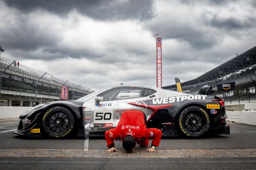 #50 Chevrolet Corvette Z06 GT3.R  of Ross Chouest, Chouest Povoledo Racing, GT America, SRO3, SRO America, Indianapolis Motor Speedway, Sonoma, CA, March 2025.
 | Brian Cleary/SRO