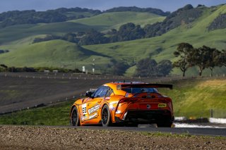 #69 Toyota Gazoo Racing GR Supra GT4 EVO2 of Anthony McIntosh, JTR Motorsports Enginring, GT America, GT4, SRO America, Sonoma Raceway, Sonoma, CA, March 2025.
 | Brian Cleary/SRO