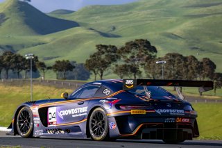 #04 Mercedes-AMG GT3 of  George Kurtz, Crowdstrike by Riley, GT America, SRO  3, SRO America, Sonoma Raceway, Sonoma, CA, March 2025.
 | Brian Cleary/SRO