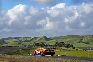 #70 Callaway Corvette Z06R GT3 of Mirco Schultis, MISHUMOTORS, GT America, SRO3, SRO America, Sonoma Raceway, Sonoma, CA, March 2025.
 | Brian Cleary/SRO