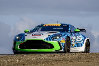 #39 Aston Martin Vantage AMR GT4 of Max Hewitt, van den Steur Racing, GT America, GT4, SRO America, Sonoma Raceway, Sonoma, CA, March 2025.
 | Brian Cleary/SRO