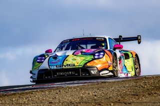 #32 Porsche 992 GT3-R of Kyle Washington, GMG Racing, GT America, SRO3, SRO America, Sonoma Raceway, Sonoma, CA, March 2025.
 | Brian Cleary/SRO