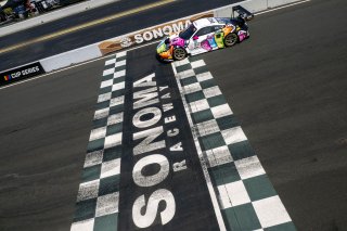 #32 Porsche 992 GT3-R of Kyle Washington, GMG Racing, GT America, SRO3, SRO America, Sonoma Raceway, Sonoma, CA, March 2025.
 | Brian Cleary/SRO