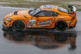 #69 Toyota Gazoo Racing GR Supra GT4 EVO2 of Anthony McIntosh, JTR Motorsports Enginring, GT America, GT4, SRO America, Sonoma Raceway, Sonoma, CA, March 2025.
 | Brian Cleary/SRO
