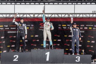 #32 Porsche 992 GT3-R of Kyle Washington, GMG Racing, GT America, SRO3, SRO America, Sonoma Raceway, Sonoma, CA, March 2025.
 | Brian Cleary/SRO