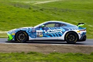 #39 Aston Martin Vantage AMR GT4 of Max Hewitt, van den Steur Racing, GT America, GT4, SRO America, Sonoma Raceway, Sonoma, CA, March 2025.
 | Brian Cleary/SRO