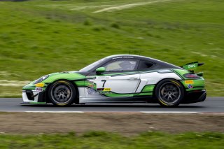 #7 Porsche 718 Cayman GT4 RS Clubsport of Curt Swearingin, ACI Motorsports, GT America, GT4, SRO America, Sonoma Raceway, Sonoma, CA, March 2025.
 | Brian Cleary/SRO