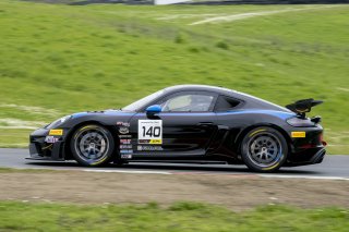 #140 Porsche 718 Cayman GT4 RS Clubsport of Mark Crigler, Paradise Performance Engineering, GT America, GT4, SRO America, Sonoma Raceway, Sonoma, CA, March 2025.
 | Brian Cleary/SRO