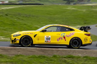 #188 BMW M4 GT4 (G82) EVO of Denny Stripling, Fast Track Racing, GT America, GT4, SRO America, Sonoma Raceway, Sonoma, CA, March 2025.
 | Brian Cleary/SRO