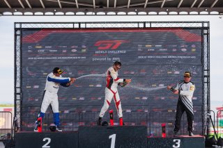 #56 Audi R8 LMS GT3 EVOII of Memo Gidley, SKI AUTOSPORTS, GT America, SRO3, SRO America, Sonoma Raceway, Sonoma, CA, Mar 27 - 29, 2026, #32 Porsche 911 GT3-R (992) EVO of Kyle Washington, GMG Racing, #72 Porsche 911 GT3-R (992) of Dave Musial Sr., Wright  | Andrew Miterko Photography LLC &copy;2026