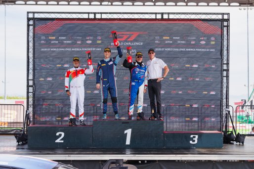 #89 Ginetta GTP8 of David Lecko, RacingSupport, GT America, Cup, SRO America, Sonoma Raceway, Sonoma, CA, Mar 27 - 29, 2026, #3 Ferrari 488 Challenge EVO of Yousuf Nabi, Gotham Motorsports, #610 BMW M4 GT4 (G82) of Craig Lumsden, Flying Lizard Motorsports | Andrew Miterko Photography LLC &copy;2026