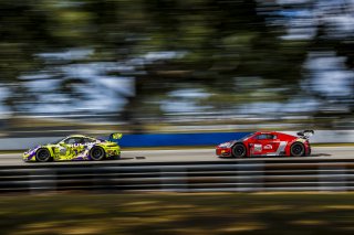 #45 Porsche 911 GT3-R (992) EVO of Scott Blind, Ruckus Racing, GT America, SRO3, SRO America, Sebring International Raceway, Sebring, FL, May 7 - 10, 2026, #56 Audi R8 LMS GT3 EVOII of Memo Gidley, SKI AUTOSPORTS
 | Andrew Miterko Photography LLC &copy;2026