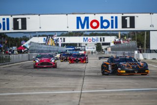 #02 Aston Martin Vantage AMR GT4 EVO of Jason Bell, Racers Edge Motorsports, GT America, GT4, SRO America, Sebring International Raceway, Sebring, FL, May 7 - 10, 2026
 | Andrew Miterko Photography LLC &copy;2026