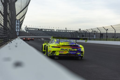 #45 Porsche 911 GT3-R (992) EVO of Scott Blind, Ruckus Racing, GT America, SRO3, SRO America, Indianapolis 8 Hour, Indianapolis Motor Speedway, Speedway, IN, Oct 7 - 11, 2026
 | Andrew Miterko Photography LLC &copy;2026