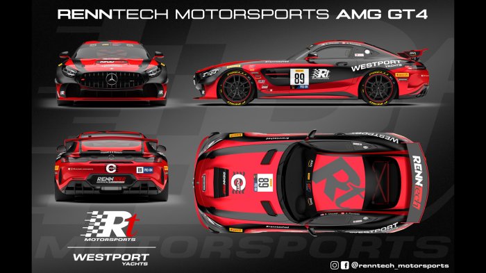 RENNtech Returns to Pro Racing with Chouest/Povoledo and the Westport #89 RENNtech Mercedes-AMG GT4