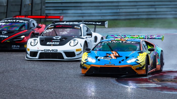 Damp COTA Track not a Damper on Lamborghini Spirits as Sofronas Takes First GTAM Win