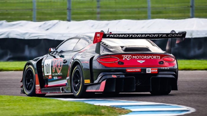 TKO Motorsports' Gidley (Bentley) Leads GT America Practice Session at Indy